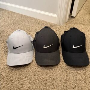 Nike Men's Golf Hats - Light Gray, Dark Gray, Black